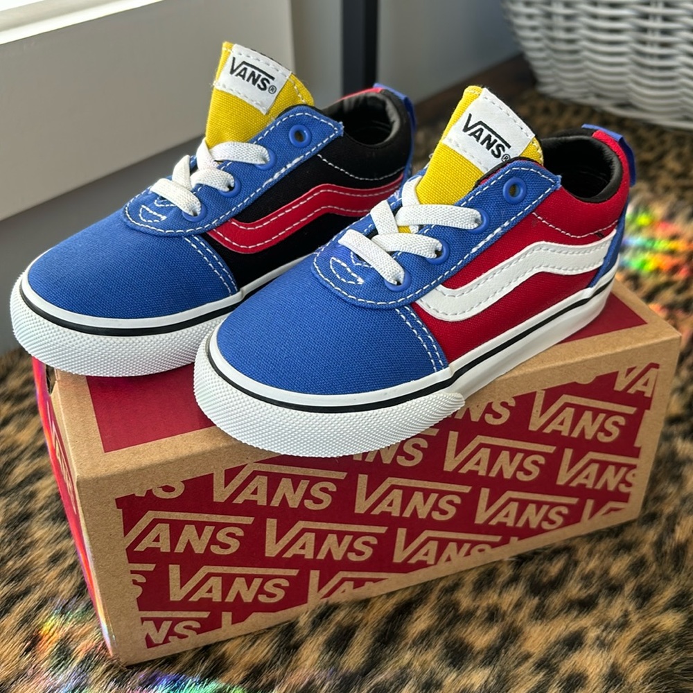 Toddler Vans. Colorblock Size 7.0.